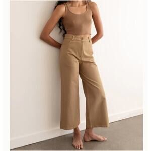 FIRST RITE Wide Trouser Pant Camel Tan Sz XL NWT $264 {AA36}